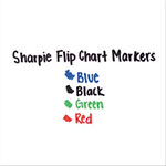 Sharpie® Flip ChartMarker, Broad Bullet Tip, Assorted Colors, 4/Set view 3