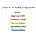 Sharpie® Tank Style Highlighters, Chisel Tip, Blue, Dozen view 1