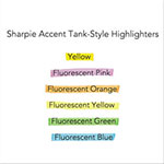 Sharpie® Tank Style Highlighters, Chisel Tip, Assorted Colors, Dozen view 3
