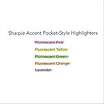 Sharpie® Pocket Style Highlighters, Chisel Tip, Fluorescent Orange, Dozen view 3