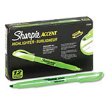 Sharpie® Pocket Style Highlighters, Chisel Tip, Fluorescent Green, Dozen view 1