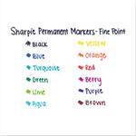 Sharpie® Fine Tip Permanent Marker, Black, Dozen view 5