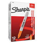 Sharpie® Fine Tip Permanent Marker, Orange, Dozen view 1
