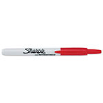Sharpie® Retractable Permanent Marker, Fine Bullet Tip, Red view 2