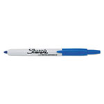 Sharpie® Retractable Permanent Marker, Fine Bullet Tip, Blue view 1