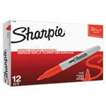 Sharpie® Super Permanent Marker, Fine Bullet Tip, Red, Dozen orginal image