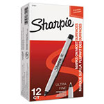 Sharpie® Ultra Fine Tip Permanent Marker, Extra-Fine Needle Tip, Black, Dozen view 4