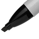 Sanford Chisel Tip Permanent Marker, Medium, Black, Dozen view 2