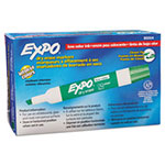 Expo® Low-Odor Dry-Erase Marker, Broad Chisel Tip, Green, Dozen view 1