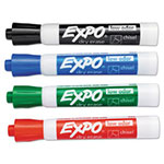 Expo® Low-Odor Dry-Erase Marker, Broad Chisel Tip, Assorted Colors, 4/Set view 4