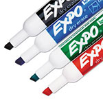 Expo® Low-Odor Dry-Erase Marker, Broad Chisel Tip, Assorted Colors, 4/Set view 5