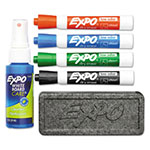 Expo® Low-Odor Dry Erase Marker Starter Set, Broad Chisel Tip, Assorted Colors, 4/Set view 2