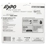 Expo® Low-Odor Dry Erase Marker Starter Set, Broad Chisel Tip, Assorted Colors, 4/Set view 4