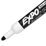 Expo® Low-Odor Dry-Erase Marker, Medium Bullet Tip, Black, Dozen view 5