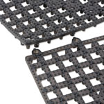 San Jamar Versa-Mat Bar-Shelf Liner, Plastic, 12w x 12d x 0.25h, Black, 24/Carton view 2