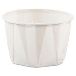 Dart Paper Portion Cups, 2oz, White, 250/Bag, 20 Bags/Carton orginal image