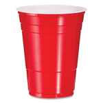 Dart Solo Party Plastic Cold Drink Cups, 16 oz, Red, 288/Carton view 1
