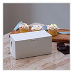 SCT White One-Piece Non-Window Bakery Boxes, Standard, 9 x 5 x 4, White, Paper, 250/Bundle view 2