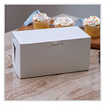 SCT White One-Piece Non-Window Bakery Boxes, Standard, 9 x 5 x 4, White, Paper, 250/Bundle view 3