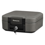 Sentry Waterproof Fire-Resistant Chest, 0.28 cu ft, 15.4w x 14.3d x 6.6h, Charcoal Gray view 1