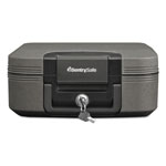 Sentry Waterproof Fire-Resistant Chest, 0.28 cu ft, 15.4w x 14.3d x 6.6h, Charcoal Gray view 2
