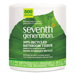 Seventh Generation 100% Recycled Bathroom Tissue, Septic Safe, 2-Ply, White, 500 Sheets/Jumbo Roll, 60 Rolls per Case, 30,000 Sheets Total view 1