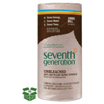 Seventh Generation Natural Unbleached 100% Recycled Paper Towel Rolls,11 x 9, 120 Sheets per Roll,30 Rolls per Case, 7,200 Sheets Total orginal image