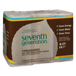 Seventh Generation Natural Unbleached 100% Recycled Paper Towel Rolls, 11 x 9, 120 Sheets per Roll, 6 Roll Pack, 720 Sheets Total orginal image
