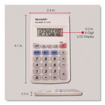 Sharp EL233SB Pocket Calculator, 8-Digit LCD view 4