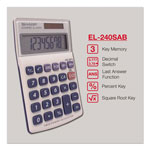 Sharp EL240SB Handheld Business Calculator, 8-Digit LCD view 1