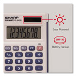 Sharp EL-243SB Solar Pocket Calculator, 8-Digit LCD view 1