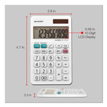 Sharp EL-377WB Large Pocket Calculator, 10-Digit LCD view 1