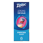Ziploc® Double Zipper Freezer Bags, 1 qt, 2.7 mil, 6.97