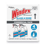Windex Original Glass Cleaner, Fresh Scent, 32 oz Spray Bottle, 4/Carton view 3