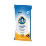 Pledge Multi-Surface Cleaner Wet Wipes, Cloth, 7 x 10, Fresh Citrus, 25/Pack view 2
