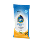 Pledge Multi-Surface Cleaner Wet Wipes, Cloth, Fresh Citrus, 7 x 10, 25/Pack, 12/Carton view 2
