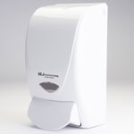 Iconex Proline Curve Manual Dispenser, Manual, 1.06 quart Capacity, Durable, Antimicrobial, Anti-bacterial, White, 1Each view 2
