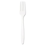 Solo Heavyweight Plastic Forks, White, 10 Boxes of 100 orginal image