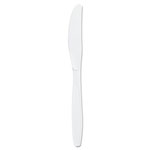 Solo Guildware Extra Heavyweight Plastic Knives, White, 100/Box orginal image