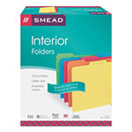 Smead Interior File Folders, 1/3-Cut Tabs, Letter Size, Assorted, 100/Box view 3