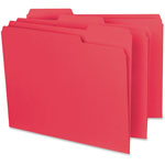 Smead Interior File Folders, 1/3-Cut Tabs, Letter Size, Red, 100/Box view 2