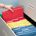 Smead Interior File Folders, 1/3-Cut Tabs, Letter Size, Yellow, 100/Box view 2