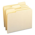 Smead Manila File Folders, 1/3-Cut Tabs, Letter Size, 100/Box view 1