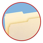 Smead Manila File Folders, 1/3-Cut Tabs, Left Position, Letter Size, 100/Box view 1
