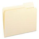 Smead Reinforced Tab Manila File Folders, 1/3-Cut Tabs, Right Position, Letter Size, 11 pt. Manila, 100/Box view 1
