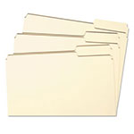 Smead Reinforced Tab Manila File Folders, 1/3-Cut Tabs, Right Position, Letter Size, 11 pt. Manila, 100/Box view 2