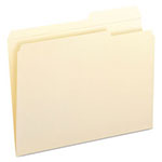 Smead Reinforced Guide Height File Folders, 2/5-Cut Tabs, Right of Center, Letter Size, Manila, 100/Box view 1