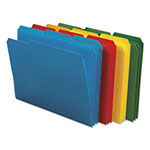 Smead Top Tab Poly Colored File Folders, 1/3-Cut Tabs, Letter Size, Assorted, 24/Box view 1