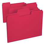 Smead SuperTab Colored File Folders, 1/3-Cut Tabs, Letter Size, 11 pt. Stock, Red, 100/Box view 4