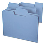 Smead SuperTab Colored File Folders, 1/3-Cut Tabs, Letter Size, 11 pt. Stock, Blue, 100/Box view 5